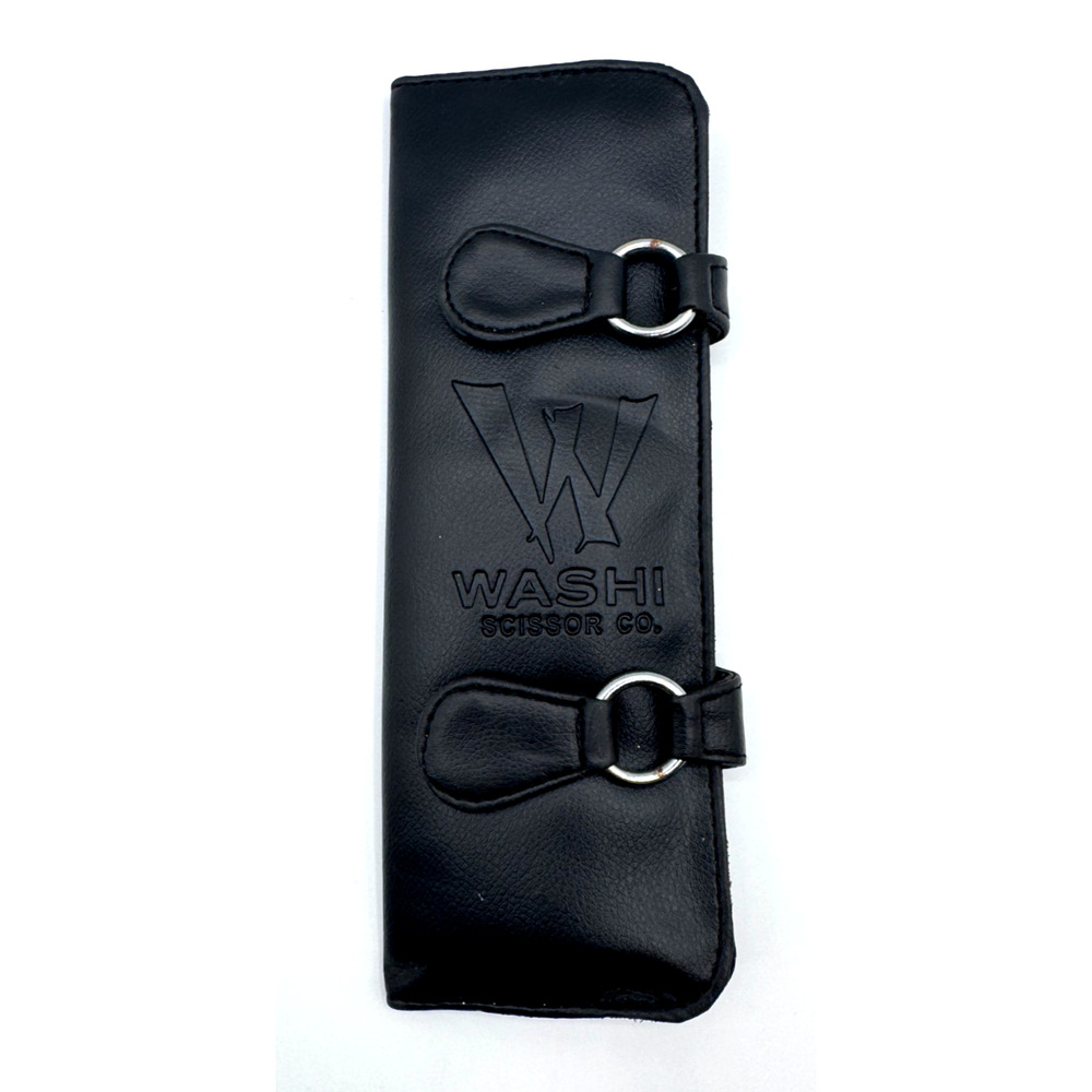 Washi Scissor Storage Case Black Leather
